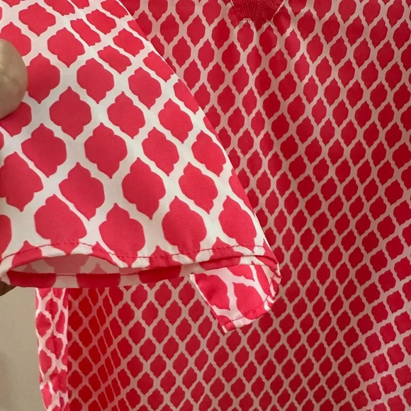 Retro Threads tunic size large coral white - Picture 3 of 5